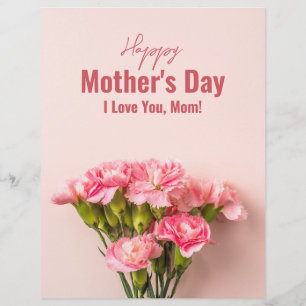 Happy Mother's Day Card Floral Mütter Tagesgeschen Flyer