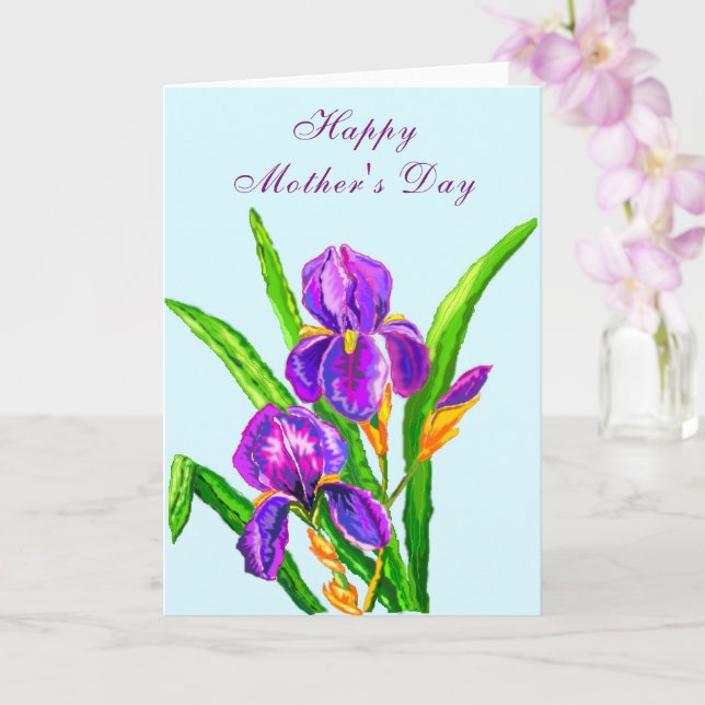 Happy Mother's Day Card Ire Blume Karte (Orchidee)