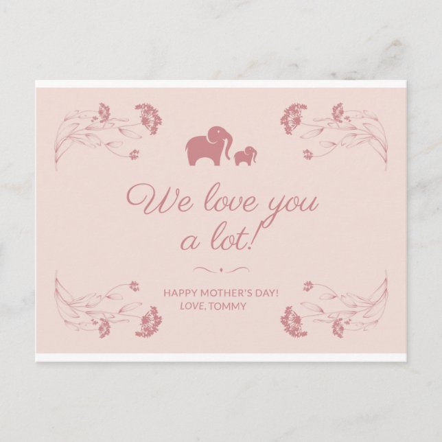 HAPPY MOTHER'S DAY CARD MAGNET POSTKARTE (Vorderseite)