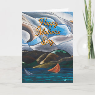 🎨 Happy Mother's Day Card 🎨 Modern Art Edition Karte