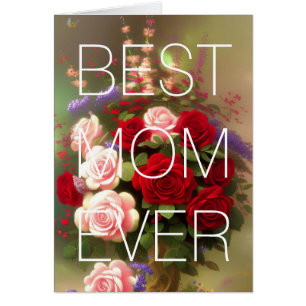 Happy Mother's Day Card Rosa Roses Roses Floral