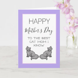 Happy Mother's Day Cat Mama Karte
