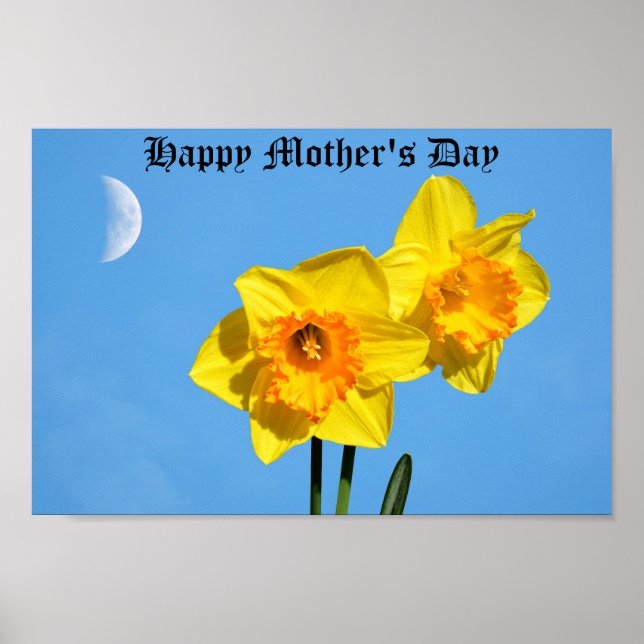 Happy Mother's Day Daffodils Gold Medal Poster (Vorne)