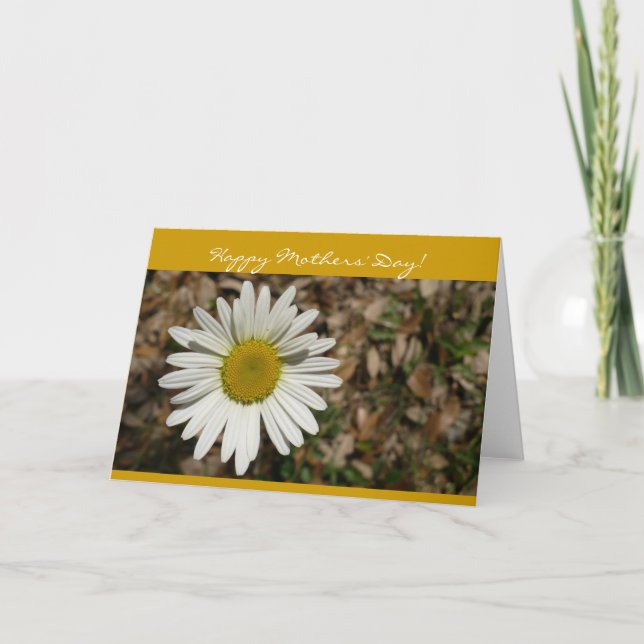 Happy Mother's Day Daisy Card Karte (Vorderseite)