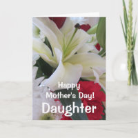Happy Mother's Day-Daughter-Weiße Lilie Floral