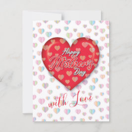 Happy Mothers Day Design Postkarte