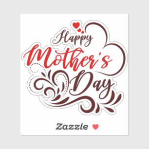 Happy Mother's Day Elegant Design-23331 Aufkleber