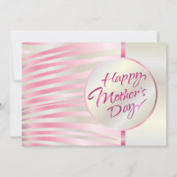 Happy Mother's Day Elegant Pink & Silver Luxury