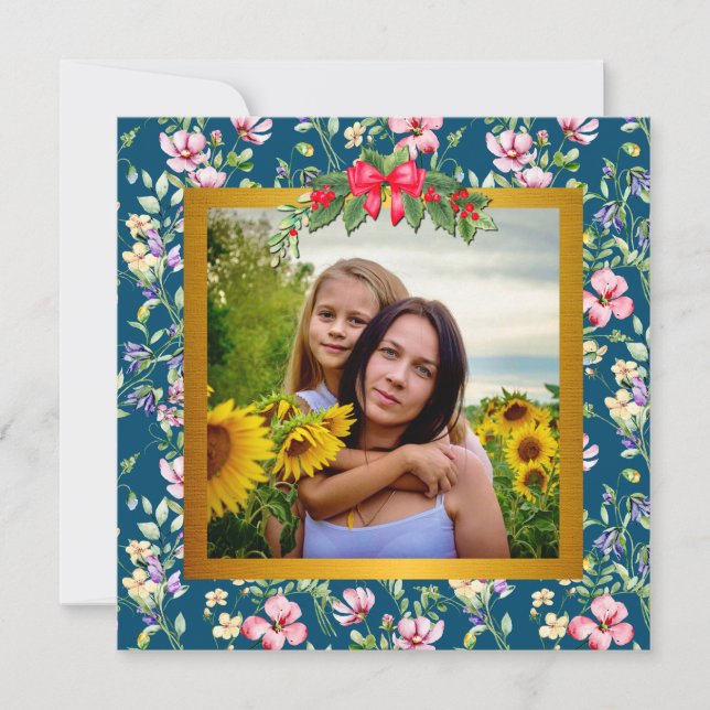 Happy Mother's Day Elegante Modern Foto Card (Vorderseite)