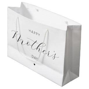 Happy Mother's Day Elegante Script Typografie Große Geschenktüte