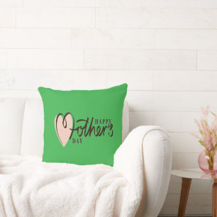 Happy Mother's Day - Elegantes Blumendesign Kissen