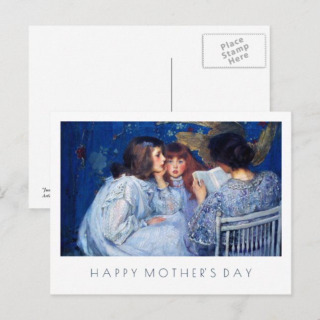 Happy Mother's Day Fine Art Postkarte (Vorne/Hinten)