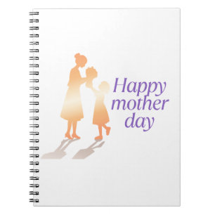 Happy Mother's Day Floral Typografie Notizblock