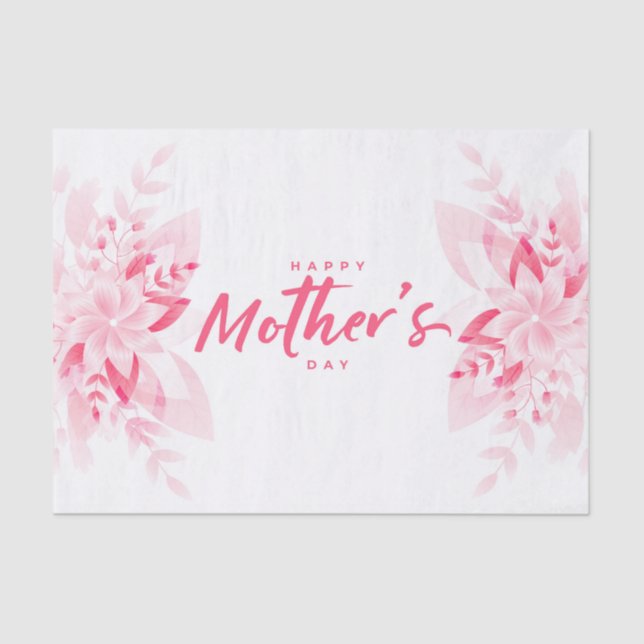 Happy Mother's Day (Flowers) Seidenpapier (Vorderseite)
