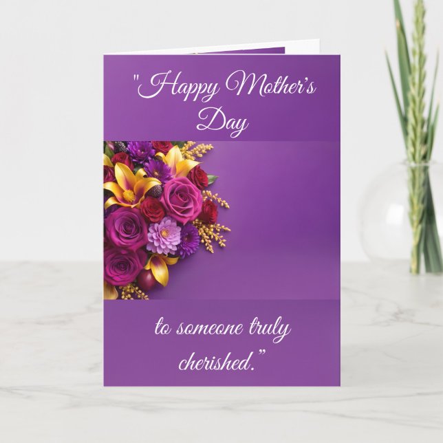 Happy Mother's Day Folded Greeting Card Karte ("Happy Mother's Day Greeting Card")