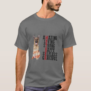 Happy Mother's Day German Shepherd Hund Mama Hund T-Shirt