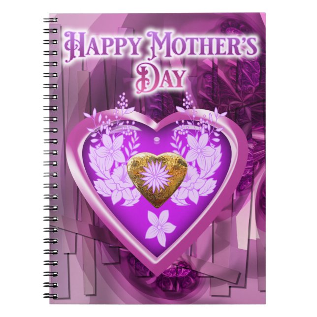 Happy Mothers Day Gift Notizblock (Vorderseite)