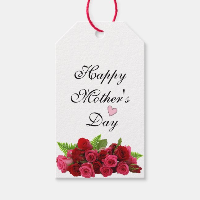 Happy Mother's Day Gift Tags Geschenkanhänger (Vorderseite)