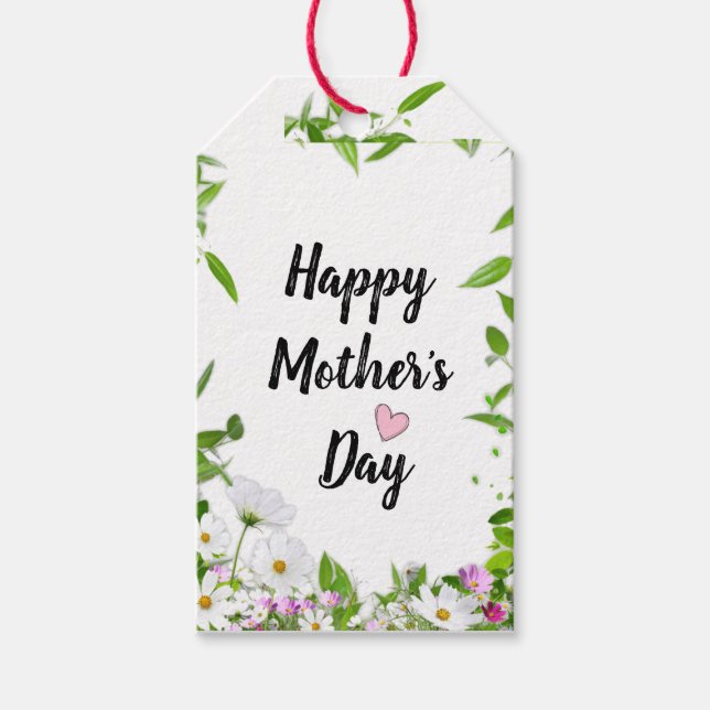 Happy Mother's Day Gift Tags Geschenkanhänger (Vorderseite)