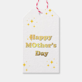 Happy mothers day. Gold simple script calligraphy  Geschenkanhänger