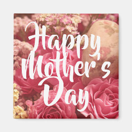 Happy Mother's Day Heart Rose Magnet