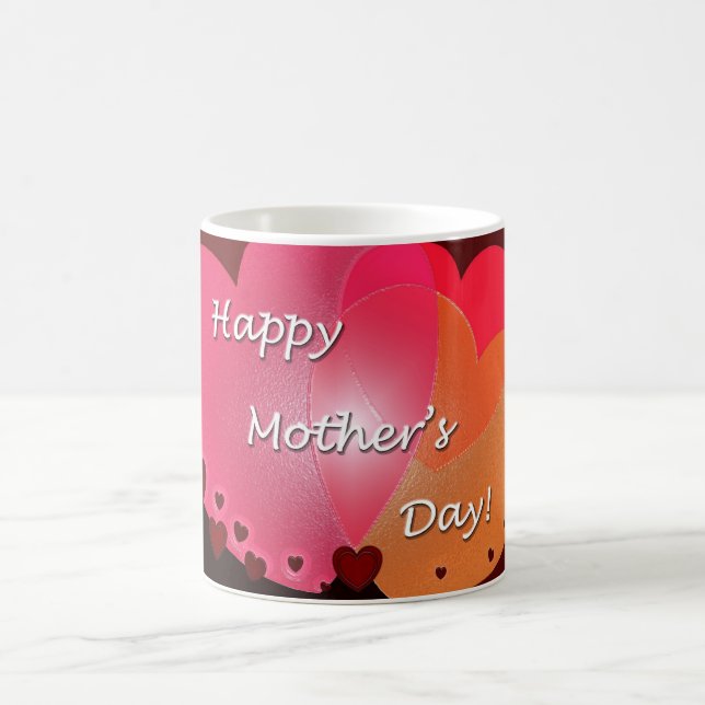 Happy Mother's Day Heart Tasse (Mittel)