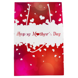 Happy Mother's Day Hearts Mittlere Geschenktüte