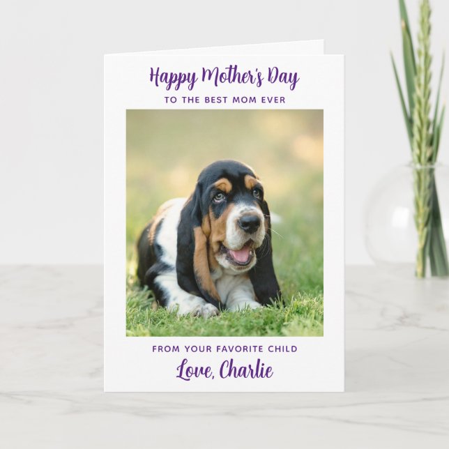 Happy Mother's Day - Hunde Foto Welten Beste Hunde Karte (Vorderseite)