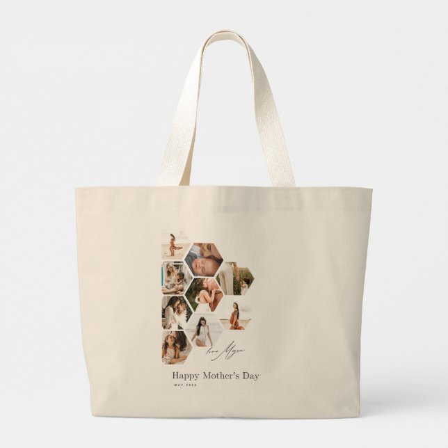 Happy Mother's day Jumbo Tasche (Rückseite)