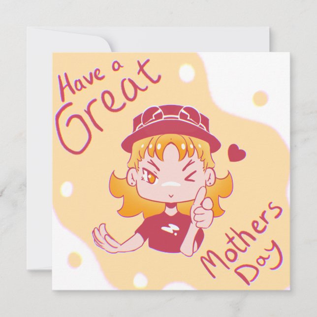 Happy Mothers day. Karte (Vorderseite)