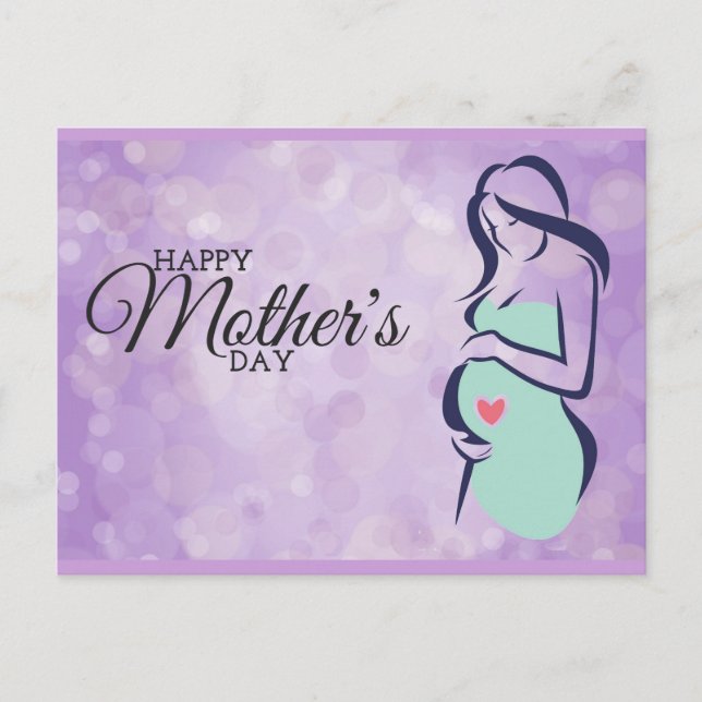 Happy Mother's Day - keine vorbestehende Bedingung Postkarte (Vorderseite)