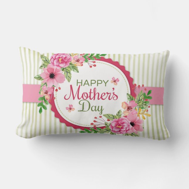Happy Mother's Day Lendenkissen (Vorderseite)