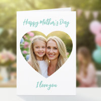 Happy Mother's Day Mama Foto Niedlich Heart Mint G