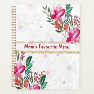 Happy Mothers Day Mamas Favorite Menü Rosa Blume Planer