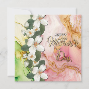 Happy Mother's day modernen Blumenstrauß Feiertagskarte