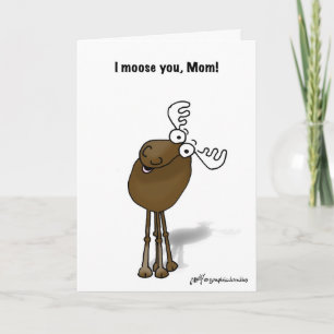 Happy Mother's Day Moose Karte