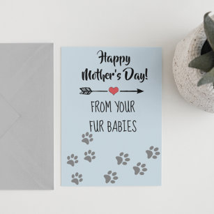 Happy Mother's day Multiple Hund Cat Pet Fur Babie Karte