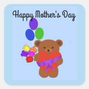 Happy Mother's Day Niedlich Teddy Bären #4 Sticker