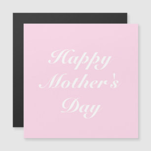 Happy Mother's Day pink elegante Magnetkarte