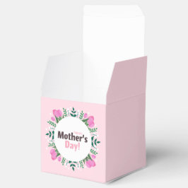 Happy Mother's Day Pink Tulips Geschenkschachtel