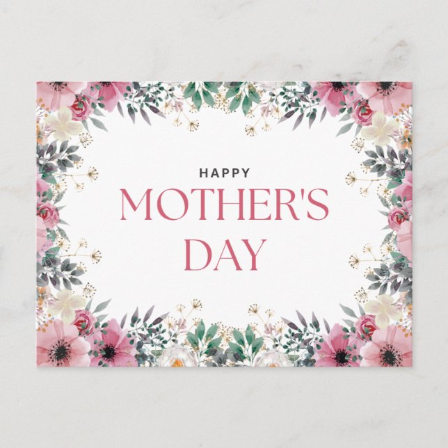Happy Mother's Day Postkarte (Vorderseite)