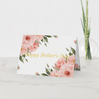 Happy Mother's Day Rosa Blume Foto Gold