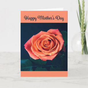 Happy Mother's Day Schöne Peach Rose Fotograf Feiertagskarte