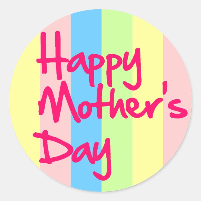 Happy Mother's day sticker (Vorderseite)