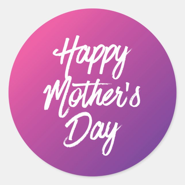 Happy Mother's Day Sticker (Vorderseite)