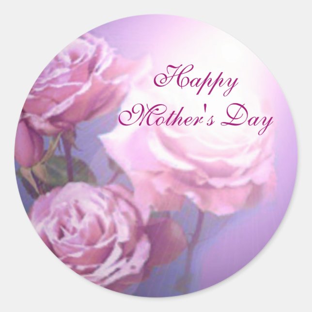 Happy Mother's Day Sticker (Vorderseite)