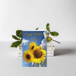 Happy Mother's Day Sunflower Trio Quote Feiertagskarte