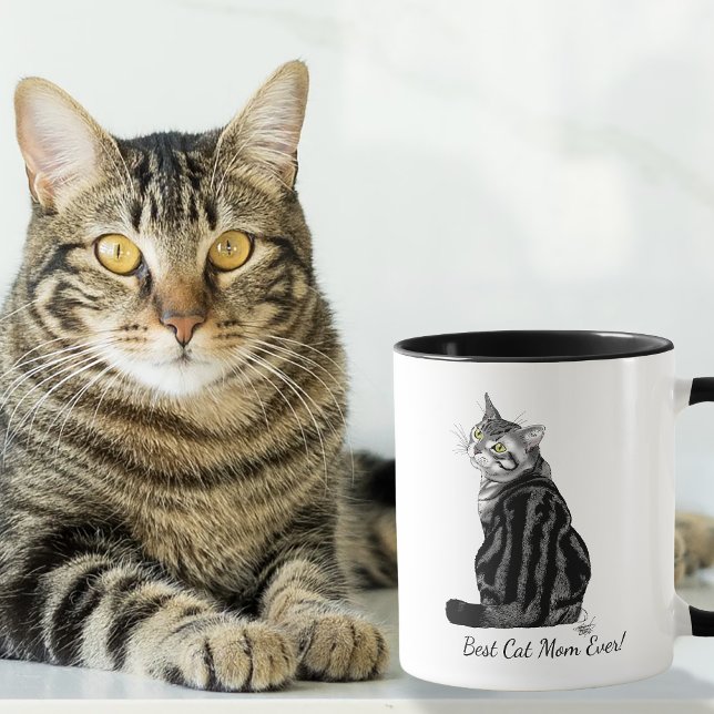 Happy Mother's Day Tabby Cat Tasse (Von Creator hochgeladen)