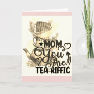 Happy Mothers Day Tea Lounge Mama Funny Pun Karte