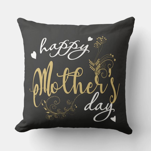 Happy Mother's Day Throw Kissen (Vorderseite)